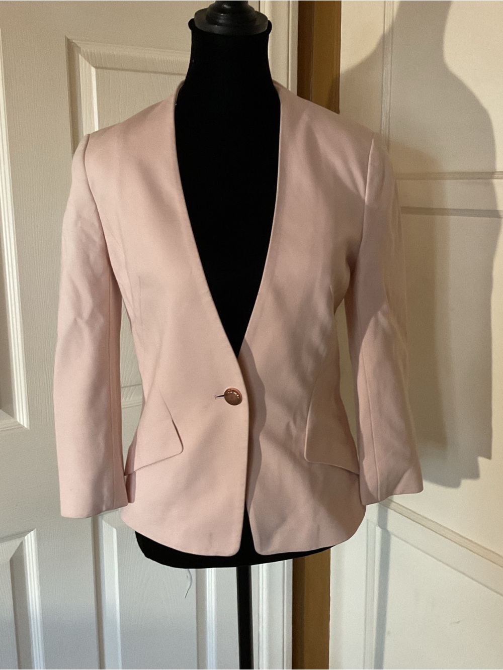 Ted Baker Pale Pink Single-Button Blazer size XS